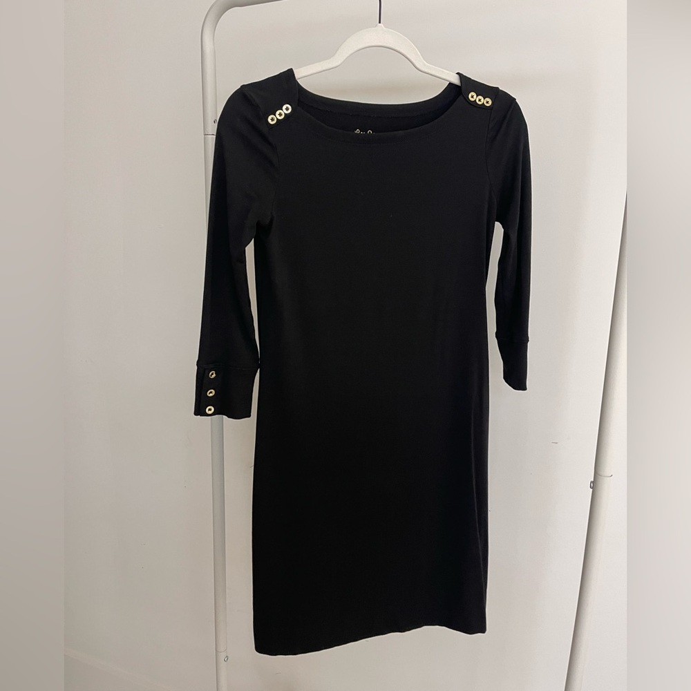 Lilly Pulitzer Black Long Sleeve Dress